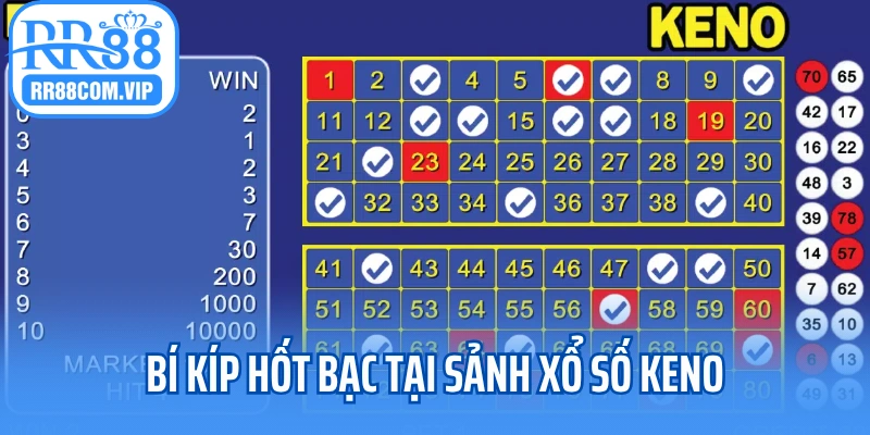 Bí kíp hốt bạc tại sảnh xổ số Keno