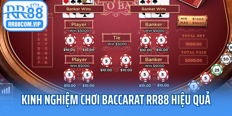 Kinh nghiệm chơi baccarat RR88 hiệu quả
