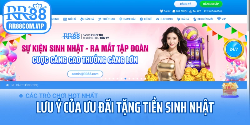 Lưu ý quan trọng của ưu đãi tặng tiền sinh nhật
