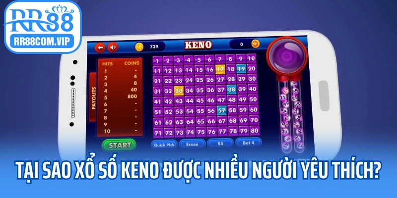 Tại sao xổ số Keno được nhiều người yêu thích?